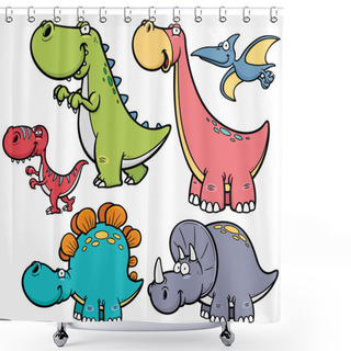 Personality  Dinosaurs Shower Curtains