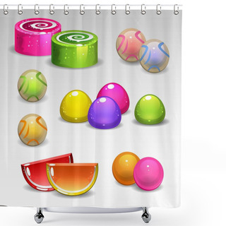 Personality  Marmalade Set 2 Shower Curtains