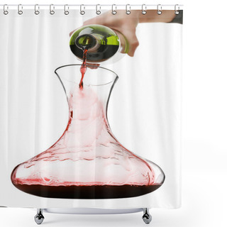 Personality  Pouring Wine In Carafe  Shower Curtains