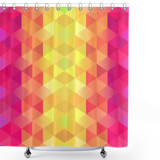 Personality  Vertical Gradient Geometric Background Shower Curtains