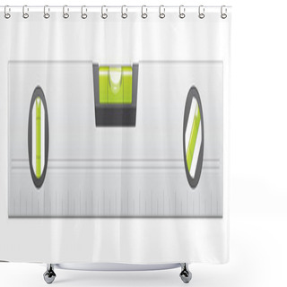 Personality  Metal Bubble Level Shower Curtains