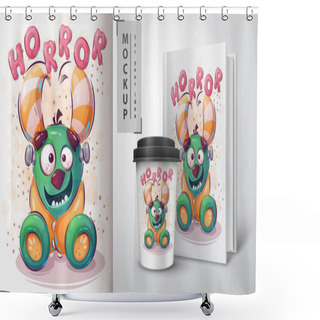 Personality  Horror Monster Poster And Merchandising. Shower Curtains
