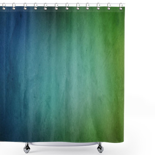 Personality  Closeup Of Green And Blue Textured Background Shower Curtains