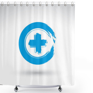 Personality  Validation, Add, Plus Icon Shower Curtains