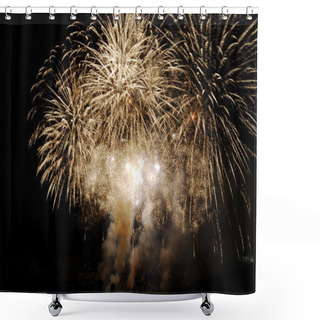 Personality  Fireworks Display Shower Curtains