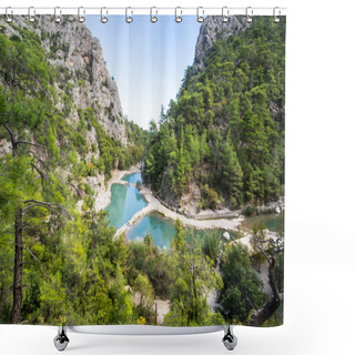 Personality  View Of Canyon Goynuk, Located Inside The Beydaglari Coastal National Park, Kemer District In Antalya Province, Turkey Shower Curtains