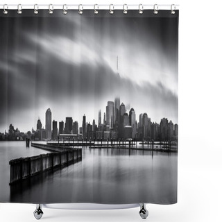 Personality  Gloomy Day For The Financial District Shower Curtains
