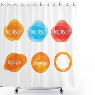 Personality  Vector Logo Shower Curtains