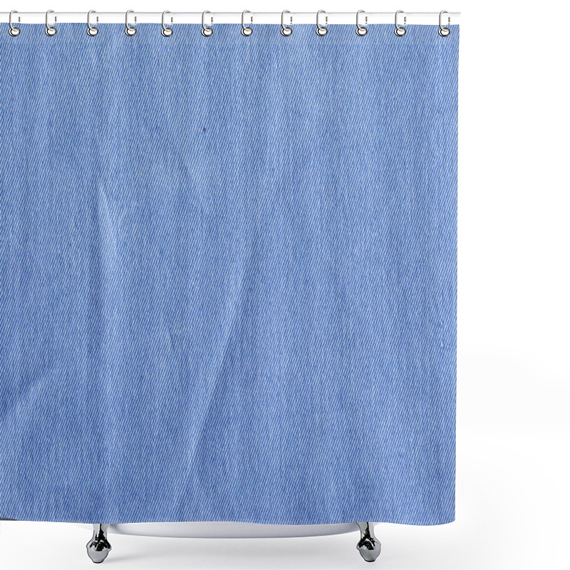 Personality  ORIGINAL TEXTURE BLUE DENIM Textile Shower Curtains