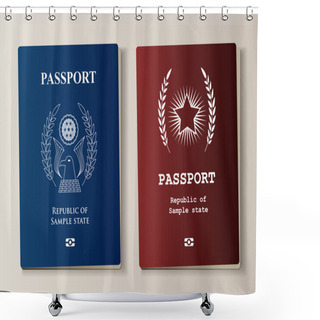 Personality  Passport Templates Shower Curtains