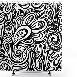 Personality  Paisley Seamless Pattern Shower Curtains