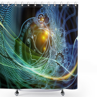 Personality  Computing Destiny Background Shower Curtains