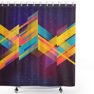 Personality  Vector Abstract Background Shower Curtains