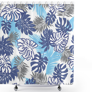 Personality  Repetition Of Hibiscus Shower Curtains