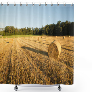 Personality  Evening After The Harvest	 Shower Curtains