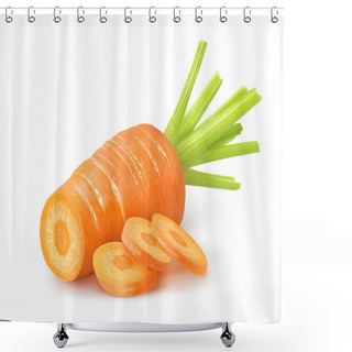 Personality  Cut Carrot Shower Curtains