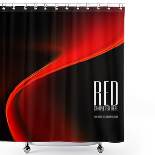 Personality  Black And Red Background Shower Curtains