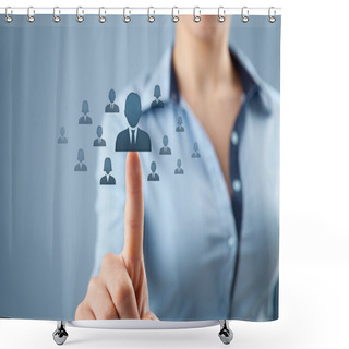 Personality  Human Resources And CRM Shower Curtains