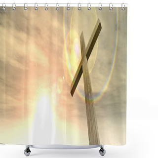 Personality  Cross, Religion Symbol Shape Shower Curtains