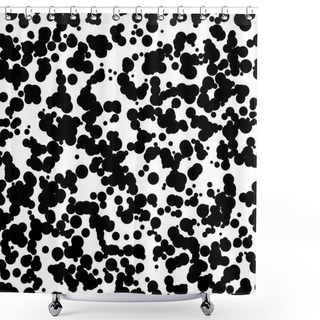 Personality  White Abstract Background With Circles Shower Curtains