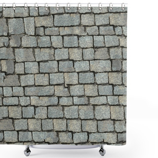 Personality  Stone Block Seamless Texture. Shower Curtains