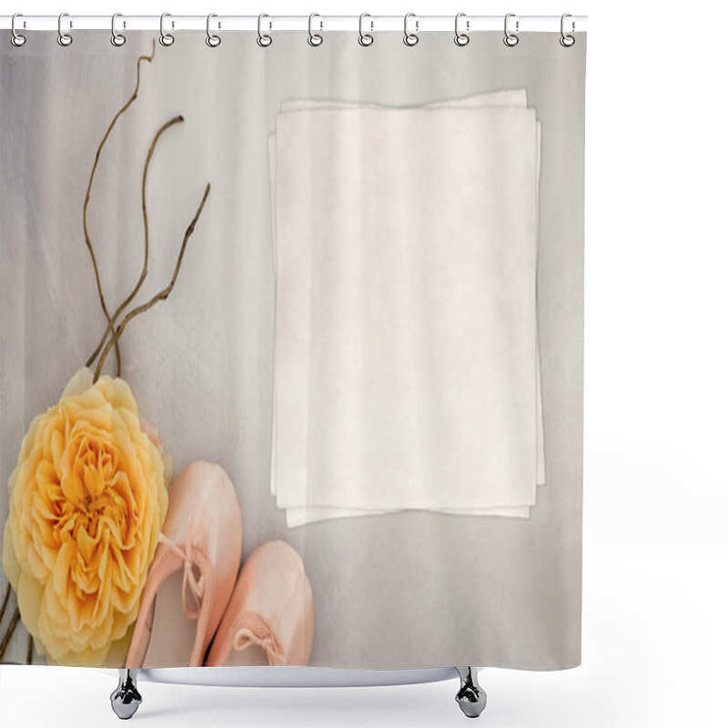 Personality  Styled Mock Up Flatlay Stock Photography  Using A Hand Painted Background Shower Curtains