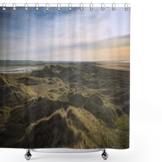 Personality  Landscape In Scotlands East On Holy Island Shower Curtains