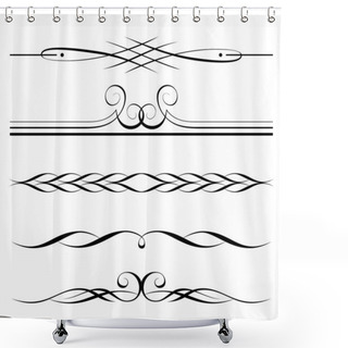 Personality  Decorative Elements, Border And Page Rules Shower Curtains