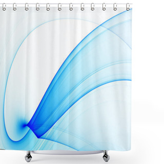 Personality  Blue Abstract Background Shower Curtains