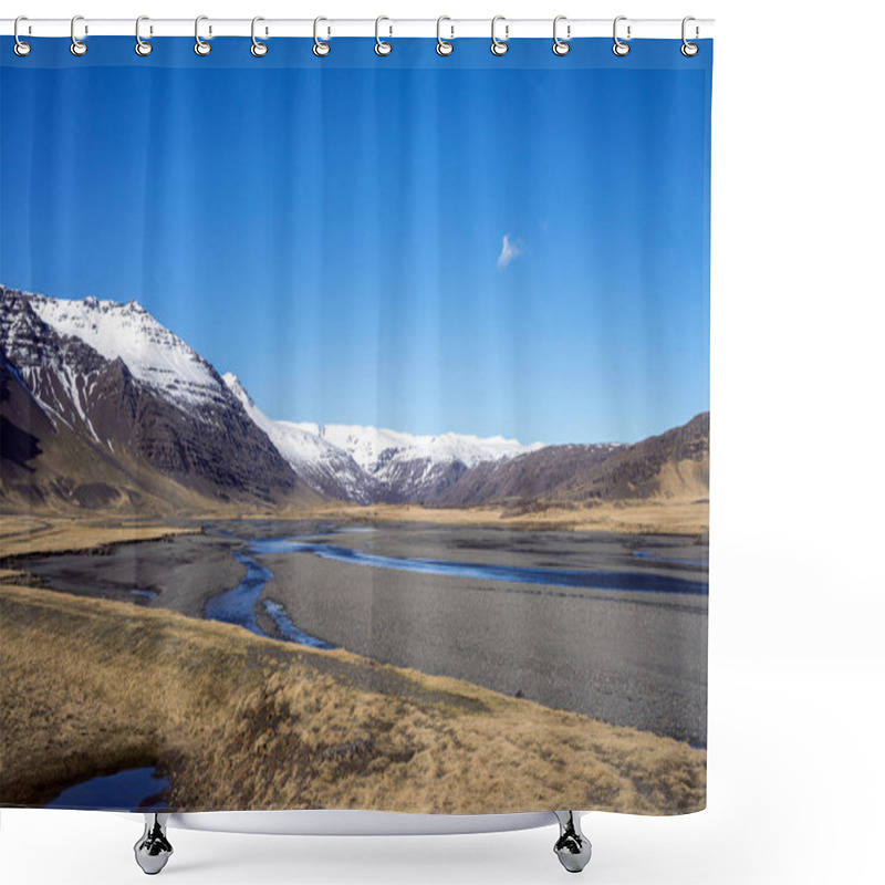 Personality  Mountains And Lakes, Iceland Shower Curtains