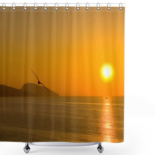 Personality  Dawn Above The Sea Shower Curtains