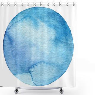 Personality  Abstract Watercolor Circle Background Shower Curtains