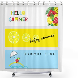 Personality  Enjoy Summer Time Shower Curtains