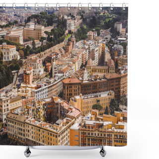 Personality  Aerial View Of Beautiful Ancient Buildings At Rome, Italy Shower Curtains