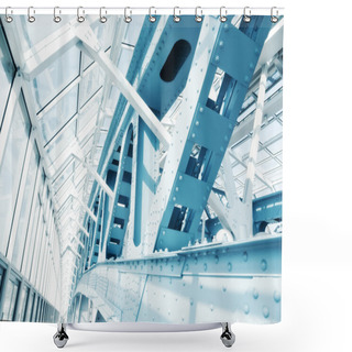 Personality  Abstract Modern Construction Shower Curtains