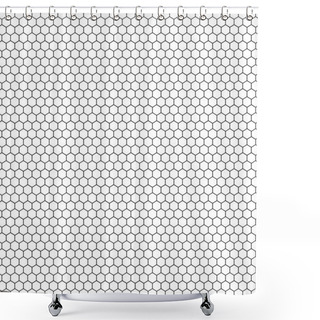Personality  Honeycomb Seamless Pattern Shower Curtains