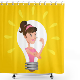 Personality  We Can Do It Woman Emancipation Idea Shower Curtains