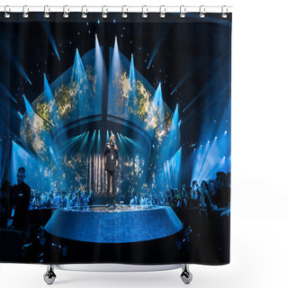 Personality  Salvador Sobral From Portugal  Shower Curtains