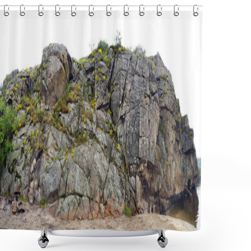 Personality  Textured Cliff Shower Curtains