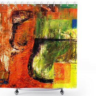 Personality  Abstract Oil Shower Curtains