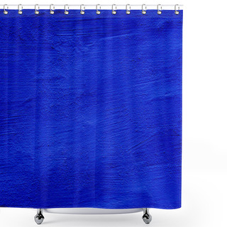 Personality  Blue Colored Abstract Wall Background With Textures Of Different Shades Of Blues Shower Curtains