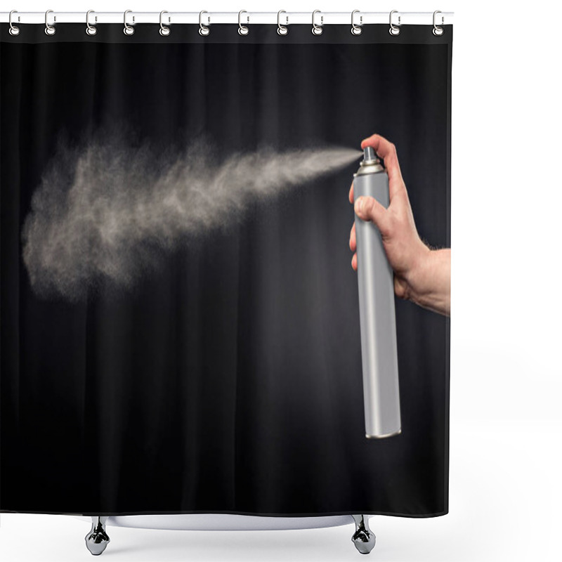 Personality  Hand And Spray Bottle  Shower Curtains