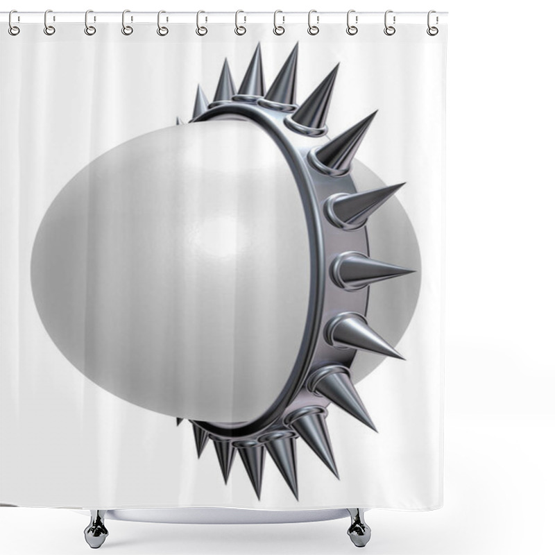 Personality  ball with thorns - 3d rendering shower curtains