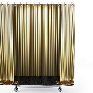 Personality  Velvet Curtain Opening Scene Made In 3d Shower Curtains