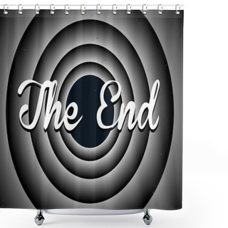 Personality  The End Typography Shower Curtains