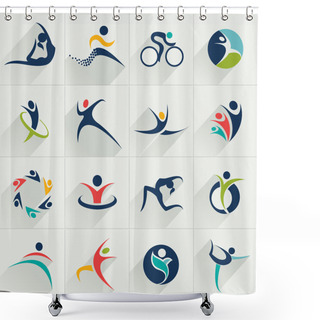 Personality  Icons And Logos Shower Curtains