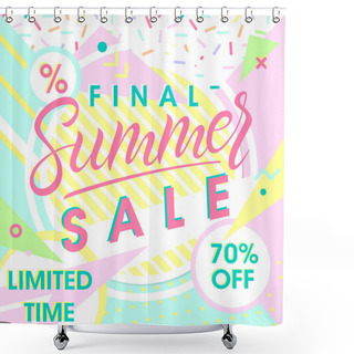Personality  Summer Sale Banner Shower Curtains
