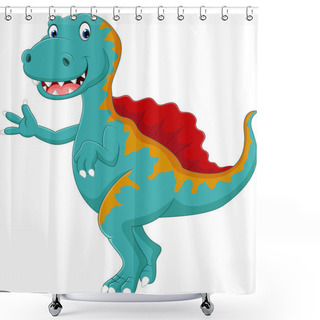 Personality  Cute Dinosaur Spinosaurus Shower Curtains
