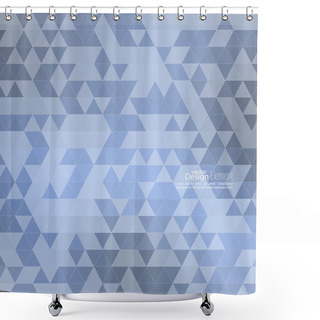 Personality  Creative Abstract Triangle Pattern. Shower Curtains