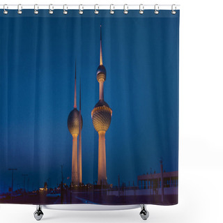 Personality  Kuwait Water Towers Shower Curtains